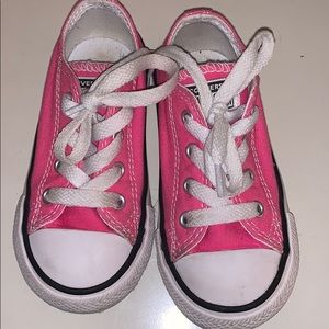 Toddler Girls Pink Converse Sneakers